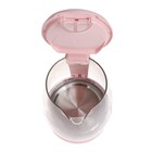 Чайник электрический Sakura SA-2733BG, стекло, 1.7 л, 2200 Вт, розовый - фото 51343128 Чайник электрический Sakura SA-2733BG, стекло, 1.7 л, 2200 Вт, розовый - фото 51343128
