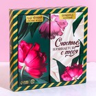 Подарочный набор «Счастье начинается с тебя»: чай чёрный с лесными ягодами 50 г., молочный шоколад 70 г. - фото 10175705