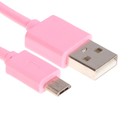 Кабель OXION DCC030, microUSB - USB, зарядка + передача данных, 1 м, розовый - фото 10175771