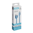 Кабель OXION DCC259, Type-C - USB, зарядка + передача данных, 1.3 м, оплетка, синий - фото 51458946 Кабель OXION DCC259, Type-C - USB, зарядка + передача данных, 1.3 м, оплетка, синий - фото 51458946