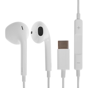 Наушники OXION OX-HS026, вкладыши, микрофон, разъём Type-C, белые 9443660