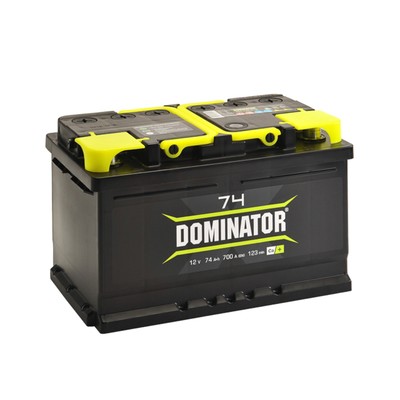 Аккумулятор Dominator 74 А/ч, 740 А, обратная полярность, 277х175х175 мм 107014s