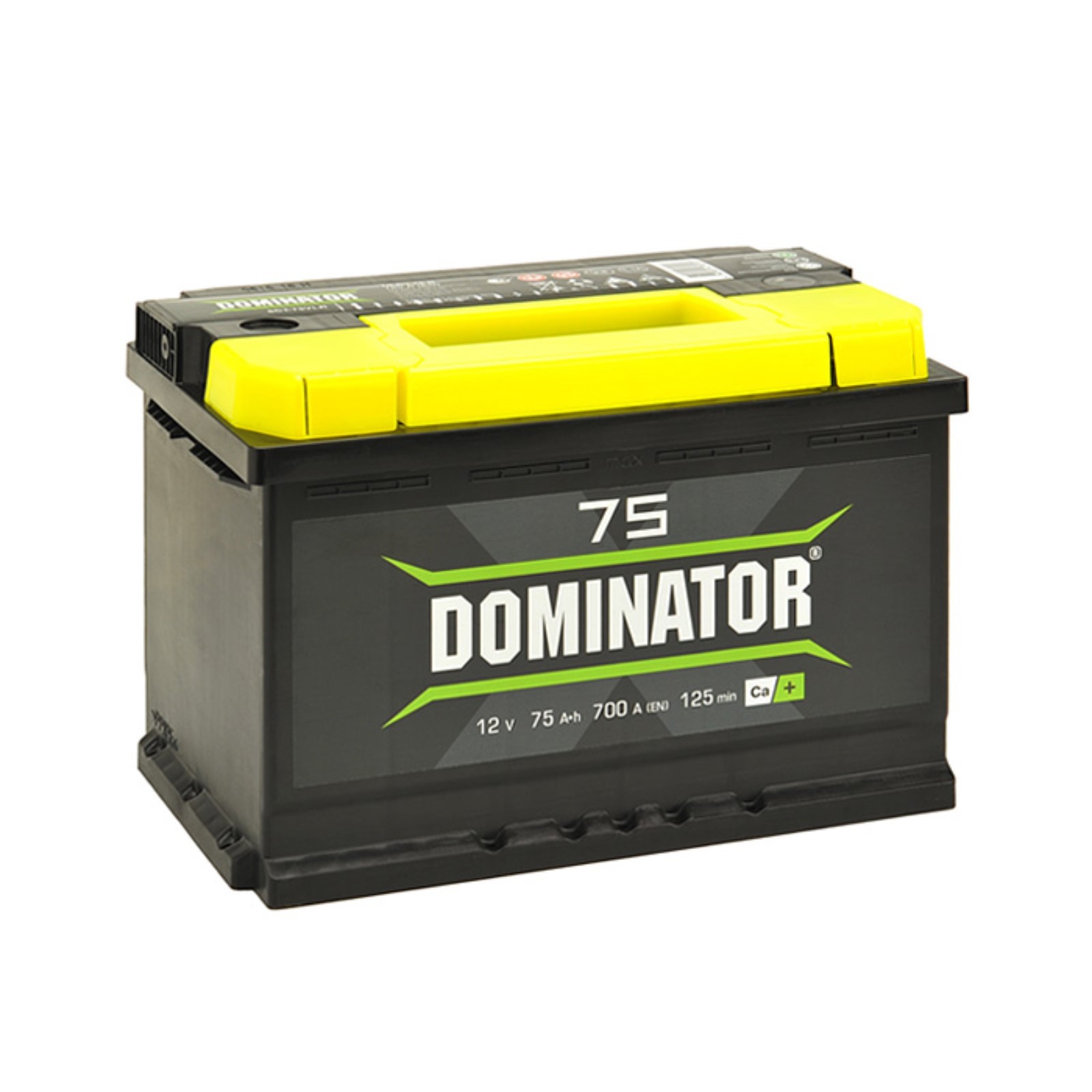 Аккумулятор Dominator 75 А/ч, 750 А, обратная полярность, 277х175х190 ...