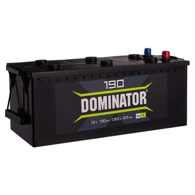 Аккумулятор Dominator 190 А/ч, 1300 А, 513х223х223, обратная полярность