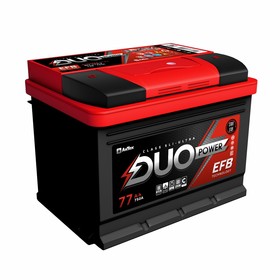 

Аккумулятор Duo Power EFB 77 А/ч, 750 А, 278х175х190, прямая полярность
