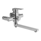 Смеситель для ванны ZEIN Z2078CR, на штангу, душевой набор, картридж 35 мм, латунь, хром - Фото 5