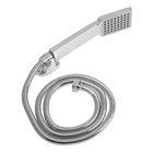 Смеситель для ванны ZEIN Z2078CR, на штангу, душевой набор, картридж 35 мм, латунь, хром - Фото 9