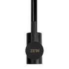 Смеситель для кухни ZEIN Z2391, гибкий излив, картридж 40 мм, нержавеющая сталь, черный - Фото 8