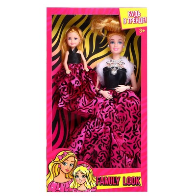 Кукла-модель с дочкой Family Look «Будь в тренде» розовая, уценка