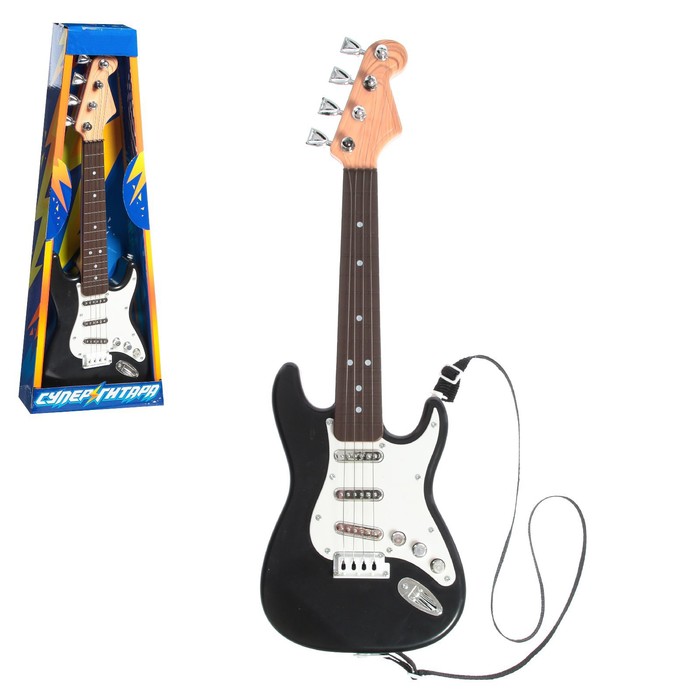 Игрушка музыкальная «Гитара рокер», звуковые эффекты, цвета МИКС, уценка - Фото 1
