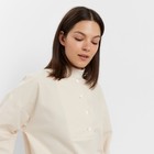 Костюм женский (блузка, шорты) MINAKU: Enjoy цвет молочный, размер 44 - Фото 5