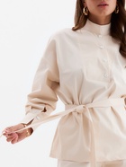 Костюм женский (блузка, шорты) MINAKU: Enjoy цвет молочный, размер 48 - Фото 5