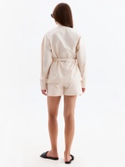 Костюм женский (блузка, шорты) MINAKU: Enjoy цвет молочный, размер 48 - Фото 7