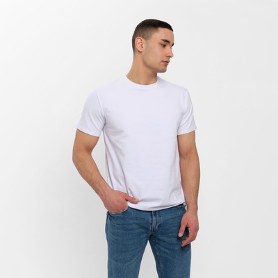 Футболка мужская MINAKU REGULAR FIT: белая, р-р 48