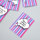 Бирка картон "Пожелания" набор 10 шт (5 видов) 4х6 см (комплект 2 шт) - фото 28481370