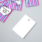 Бирка картон "Пожелания" набор 10 шт (5 видов) 4х6 см (комплект 2 шт) - фото 28481371