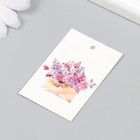 Бирка "Цветы в конверте" 4х6 см - Фото 2