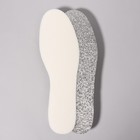 Стельки для обуви, утеплённые, фольгированные, с эластичной белой пеной, универсальные, 36-45р-р, 29,5 см, пара, цвет белый - фото 8240352