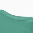 Футболка женская с вырезом лодочка MINAKU SLIM FIT: цвет оливковый, р-р 44 - Фото 8