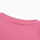 Футболка женская с вырезом лодочка MINAKU SLIM FIT: цвет лиловый, р-р 48 - Фото 8