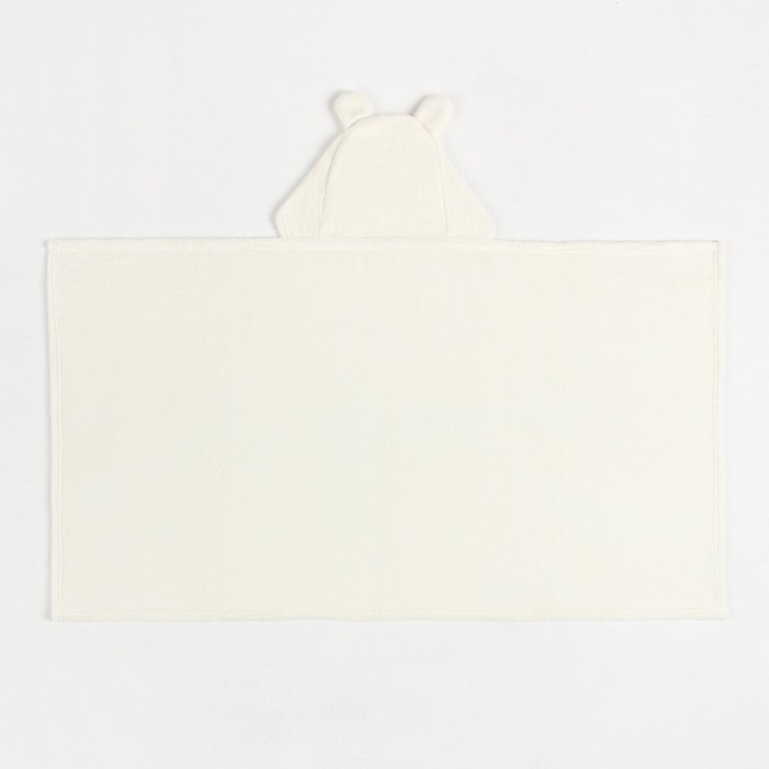 Полотенце с капюшоном Крошка Я, цвет белый, 67х120 см, 100% п/э, 280 г/м2 - фото 1909066450