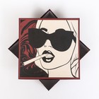 Подарочная коробка "Крутая Леди",квадратная ,19 х 19 х 12 см - фото 21960728