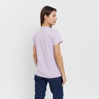 Футболка женская Basic line цвет лавандовый, р-р 52 - Фото 3