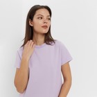 Футболка женская Basic line цвет лавандовый, р-р 52 - Фото 4