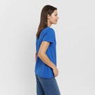 Футболка женская Basic line цвет электро, р-р 48 - фото 21960811