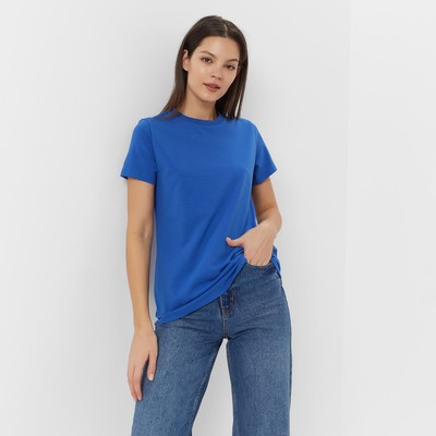 Футболка женская Basic line цвет электро, р-р 52