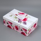 Набор коробок 5 в 1, упаковка подарочная, «Цветы», 22 х 14 х 8.5‒ 32.5 х 20 х 12.5 см - Фото 3