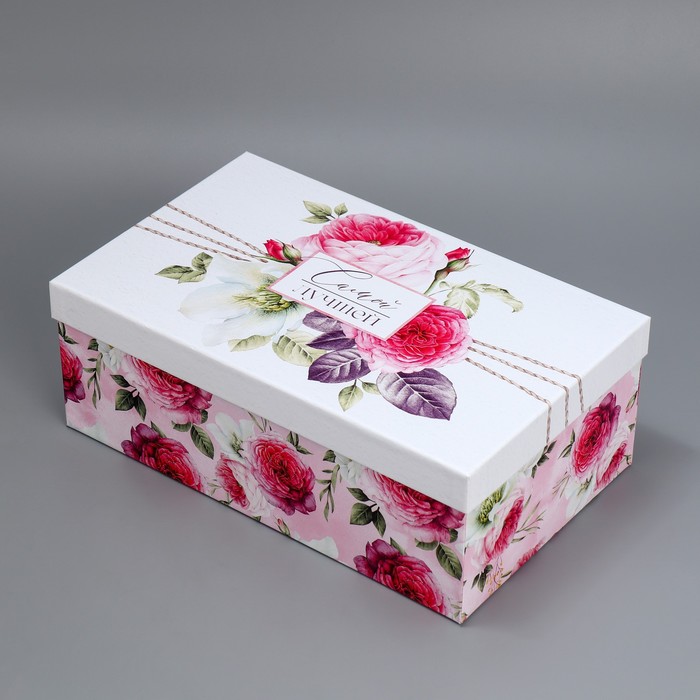 Набор коробок 5 в 1, упаковка подарочная, «Цветы», 22 х 14 х 8.5‒ 32.5 х 20 х 12.5 см - фото 1907604895