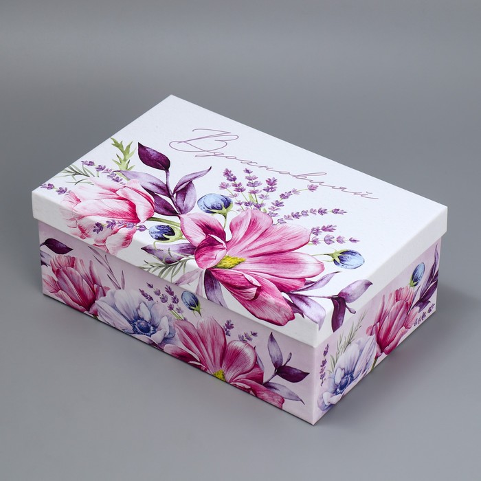 Набор коробок 5 в 1, упаковка подарочная, «Цветы», 22 х 14 х 8.5‒ 32.5 х 20 х 12.5 см - фото 1907604899