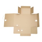 Папка архивная с завязками, микрогофрокартон, 150 мм, бурая, до 1400 л - Фото 2