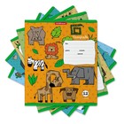 Тетрадь 12 листов в клетку ErichKrause Animal World, обложка мелованный картон, блок офсет, белизна 100%, МИКС - Фото 1