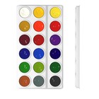 Краски акварельные 18 цветов ErichKrause Basic, эконом упаковка, без кисти, картон с европодвесом - Фото 2
