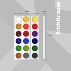 Акварель 18 цветов, ErichKrause Basic, без кисти, эконом, картонная коробка с европодвесом - Фото 3