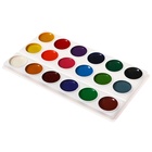Краски акварельные 18 цветов ErichKrause Basic, эконом упаковка, без кисти, картон с европодвесом - фото 7629597