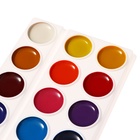 Краски акварельные 18 цветов ErichKrause Basic, эконом упаковка, без кисти, картон с европодвесом - фото 7629598