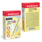 Маркер текстовыделитель ErichKrause Liquid Visioline V-14 Pastel, 0.6-4.0 мм, жидкие чернила на водной основе, жёлтый - Фото 3