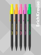 Карандаш механический ErichKrause. XS Clip Accent, толщина грифеля 0.7 мм, НВ, с ластиком, МИКС - Фото 4
