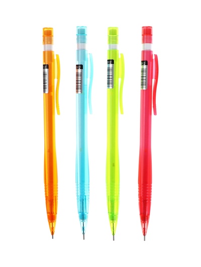 Карандаш механический ErichKrause. Spring, толщина грифеля 0.7 мм, НВ, с ластиком, МИКС