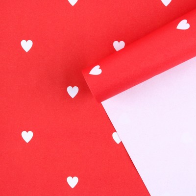 Бумага упаковочная крафтовая «Сердце для тебя», 50 х 70 см