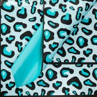Пленка матовая, двусторонняя, «Леопард», голубая, 0.57×0.57 м - Фото 1