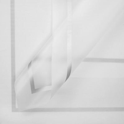 Пленка матовая «Квадрат», серебрянный, 57×57 см ±5% см