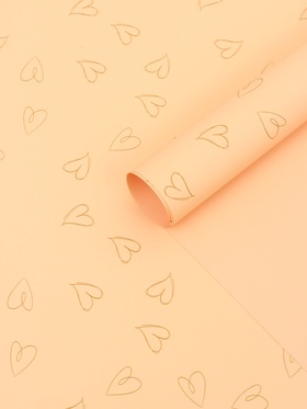 Пленка листах 57x57см, пудра светлая, 65 микрон (20 шт)