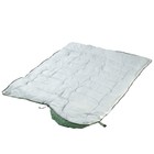 Спальный мешок туристический, 220×75 см, до -20 градусов, 700 г/м², цвет мха - Фото 3