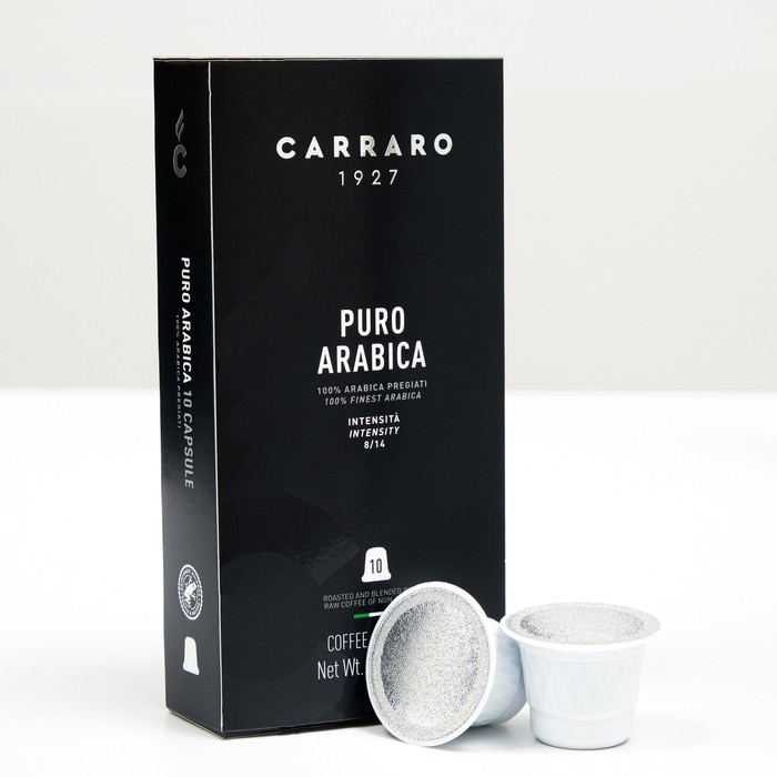 Puro arabica. Carraro puro Arabica капсулы. Кофе молотый Италия. Кофе Purissimo Arabica aromatico e cremoso
