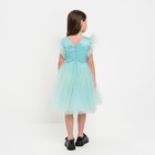 Платье для девочки с крылышками KAFTAN, размер 32 (110-116 см), цвет бирюзово-голубой - Фото 5