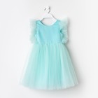 Платье для девочки с крылышками KAFTAN, размер 32 (110-116 см), цвет бирюзово-голубой - Фото 7